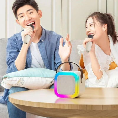 MINI KAROKE SPEAKER HIGH QUALITY SOUND WITH MIKE AMAZING SOUND - CYBER MART